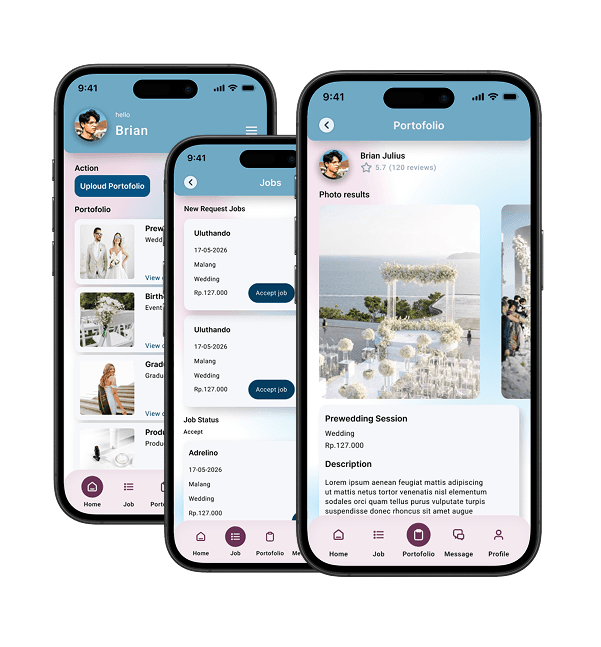 SnapHire Photographer Dashboard UI